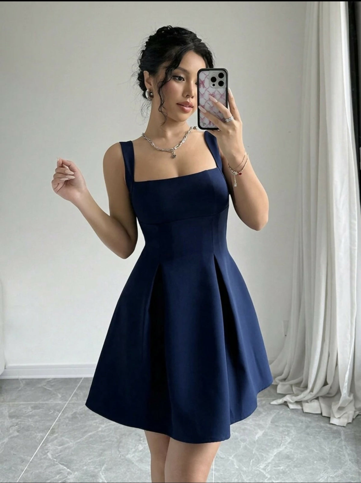 Mini Navy Dress