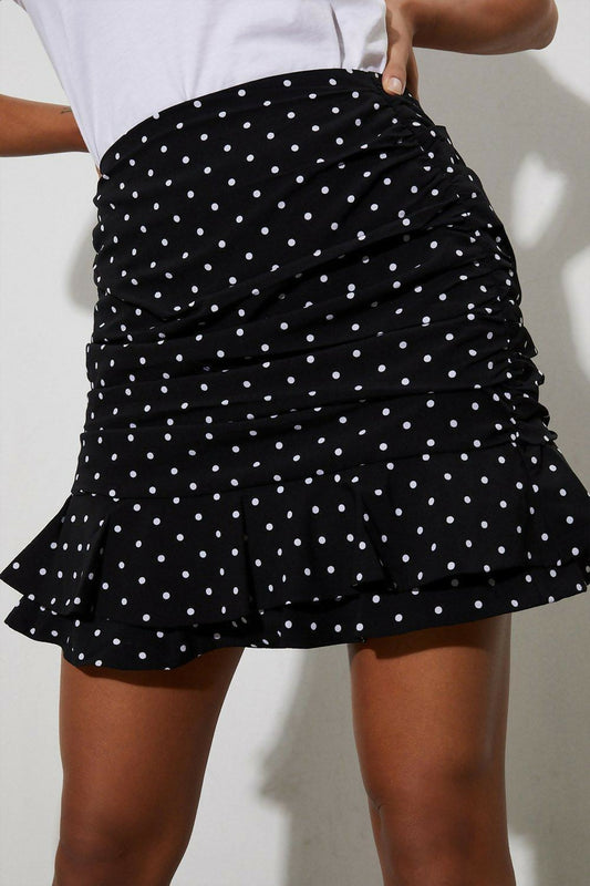 Dorothy Perkins Ruched Polkadot Skirt