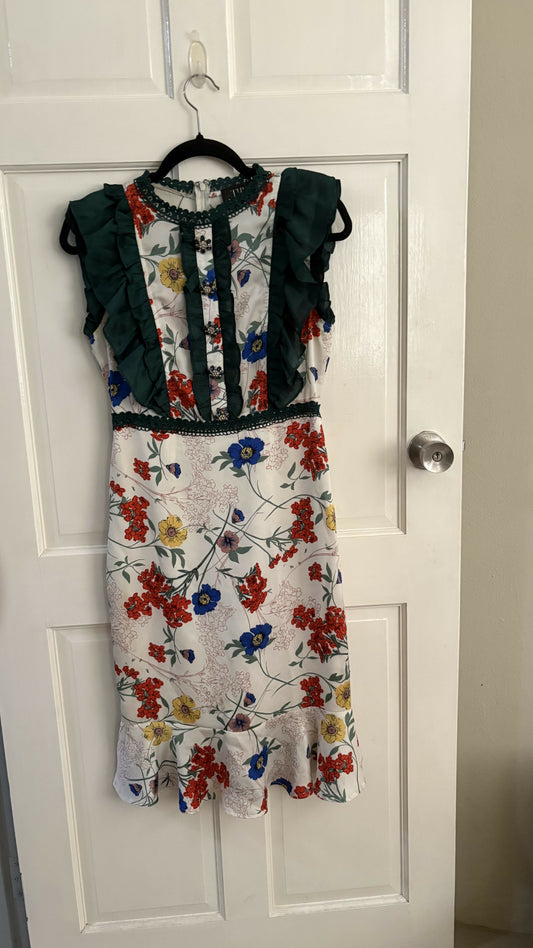 Floral Print Cocktail Dress