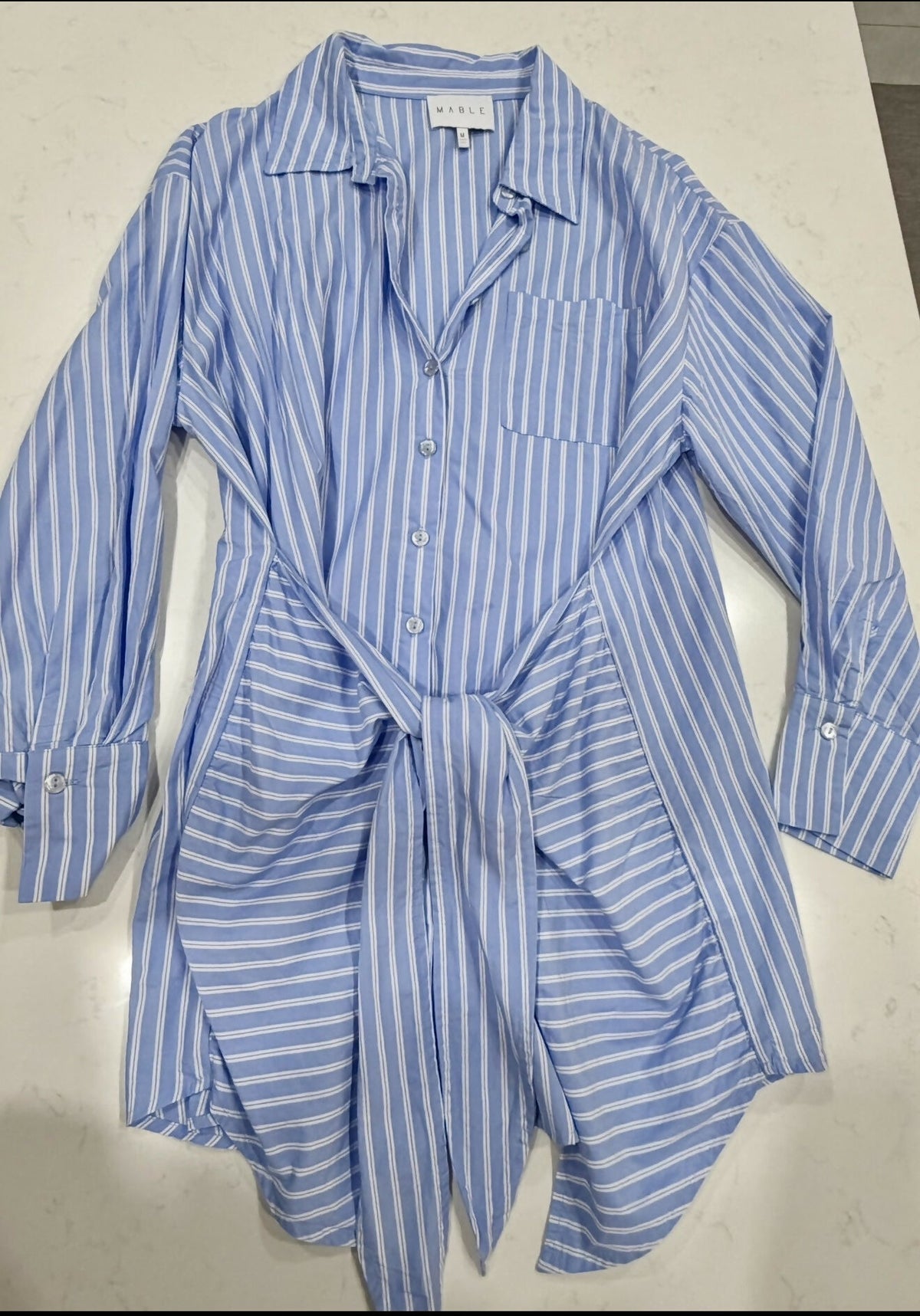MABLE pinstripe dress