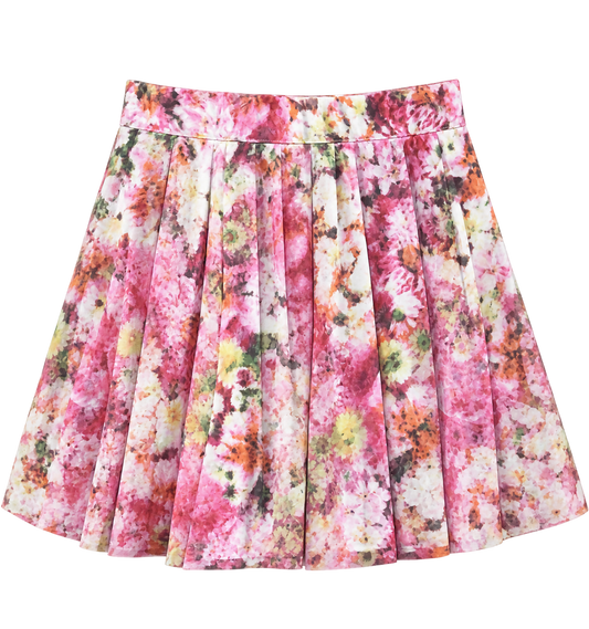 Floral A Line Mini Skirt