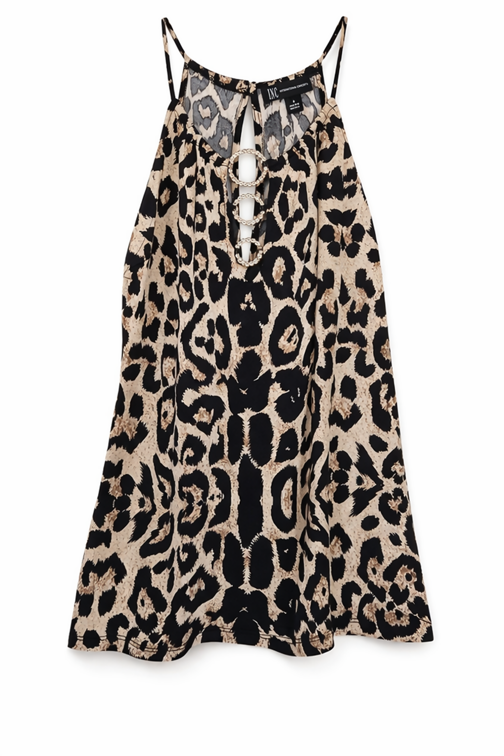 INC International Concepts Leopard Print Halter Top