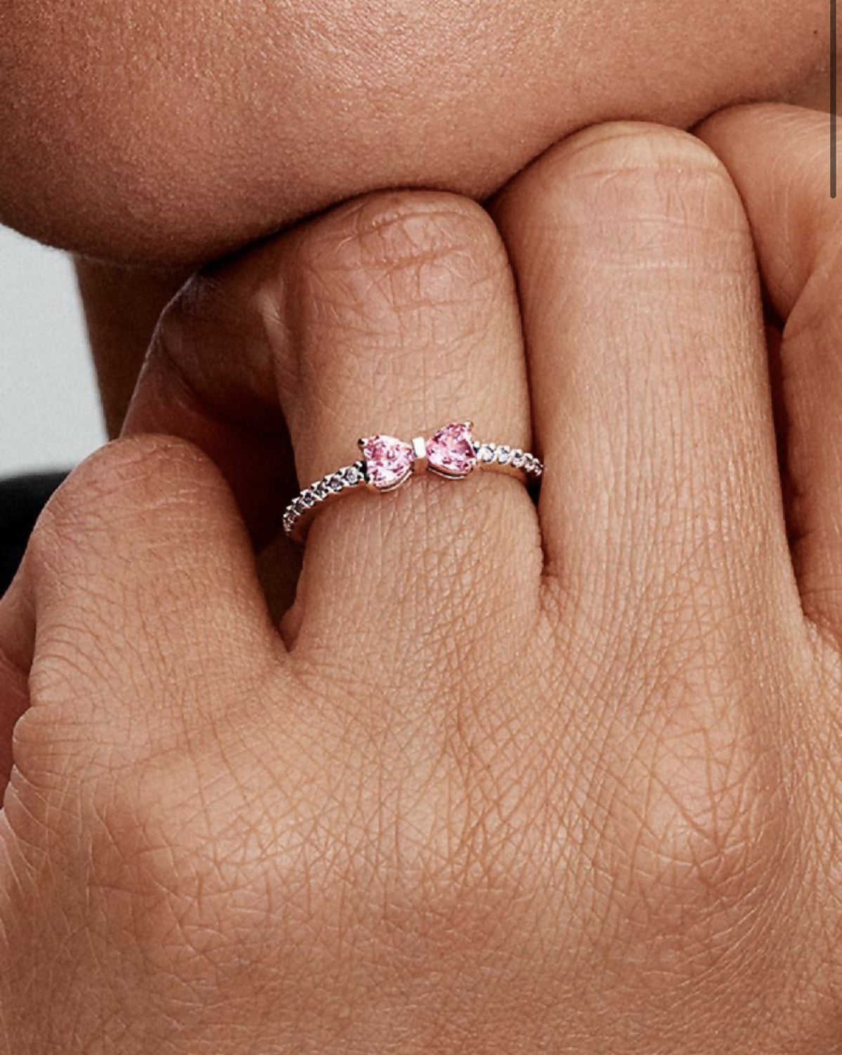 Pandora Sparkling Bow Ring