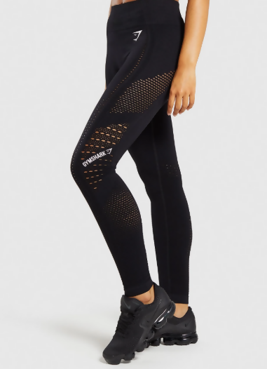 Gymshark Flawless Knit Tights - Black
