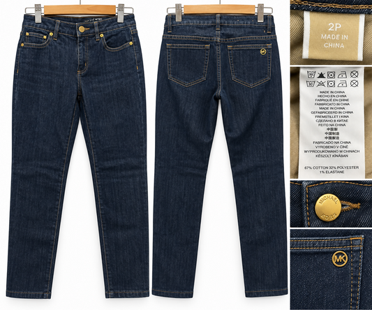 Michael Michael Kors Women’s Dark Indigo Jeans – Size 2P (Petite) (Never worn, no tags)