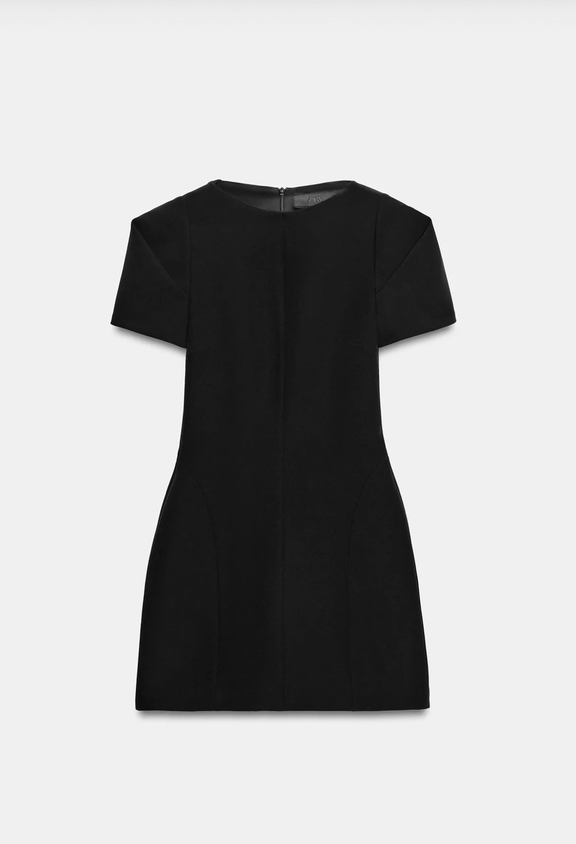 Zara Black Structured Mini Dress