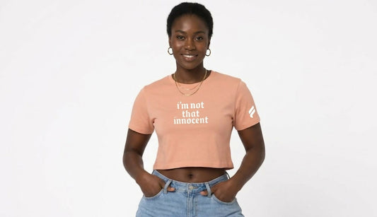 The "Not That Innocent" Essential Crop Tee