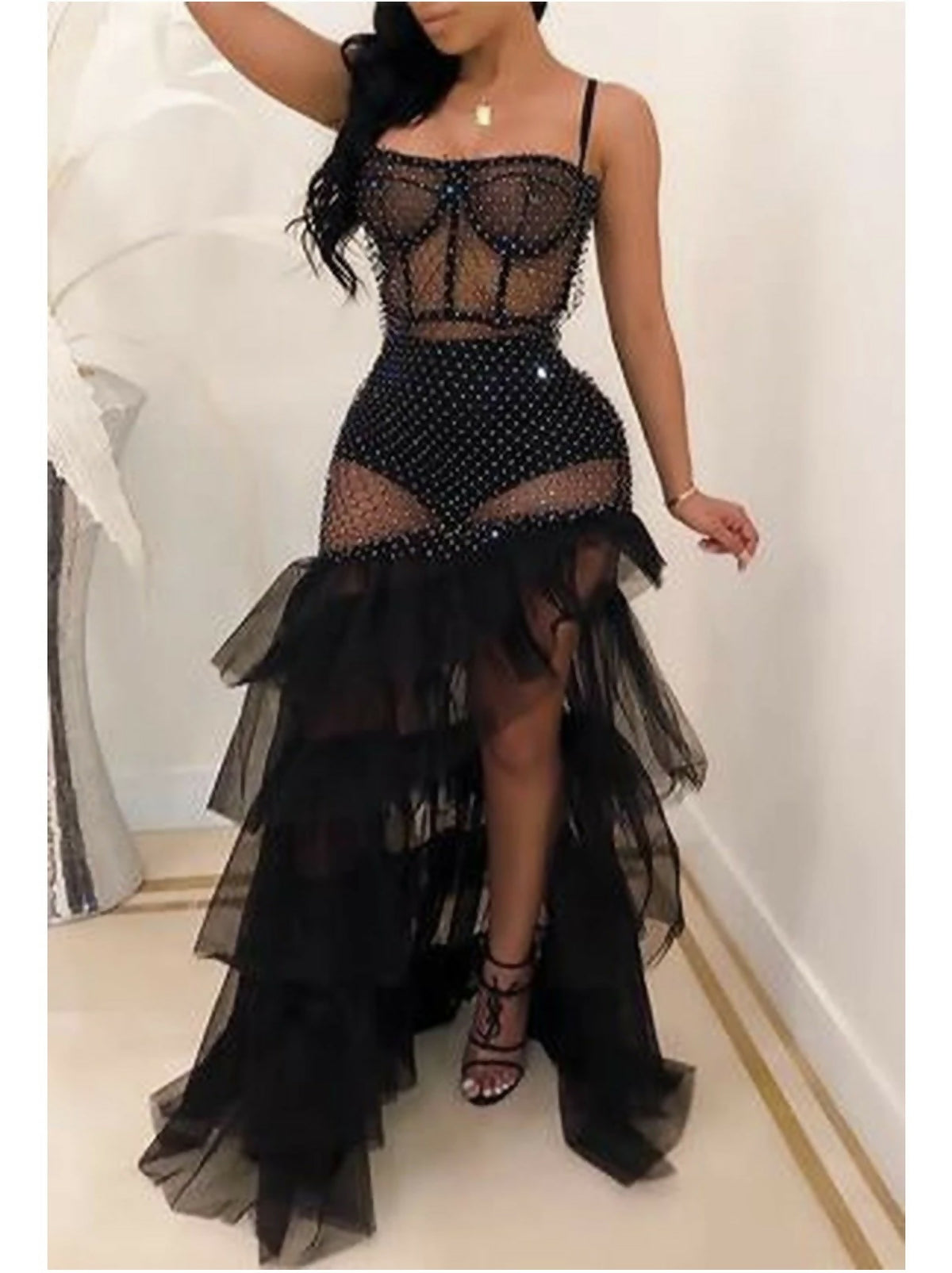 Sheer gown