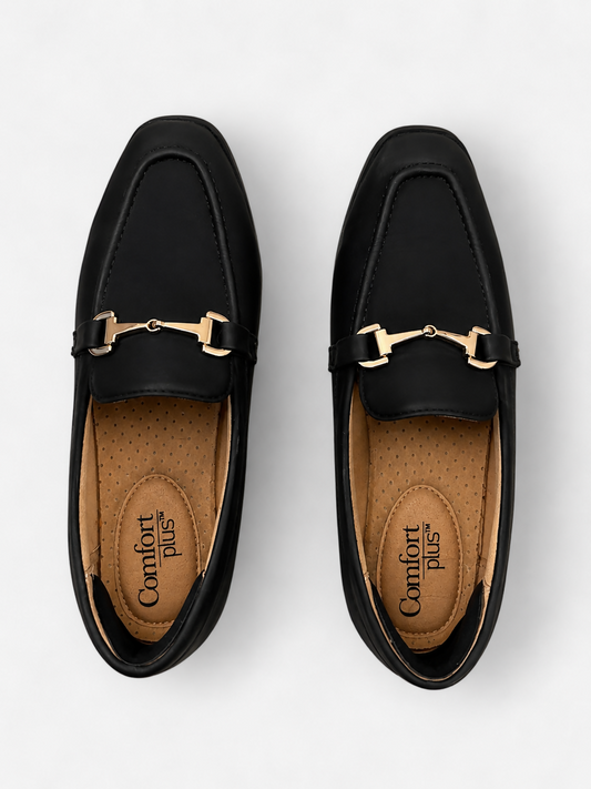Black Horsebit Loafers