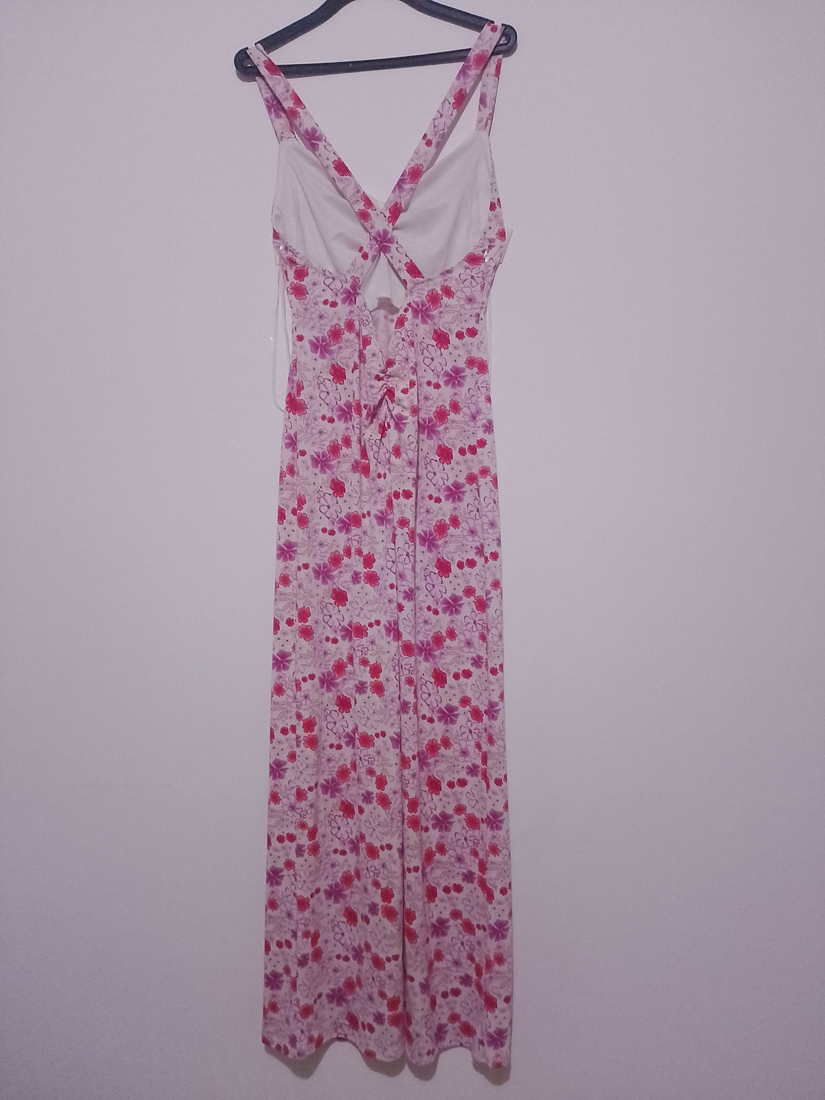 Blue Blush Floral Pink Maxi Dress