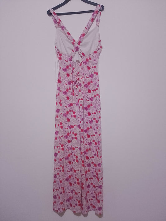 Blue Blush Floral Pink Maxi Dress