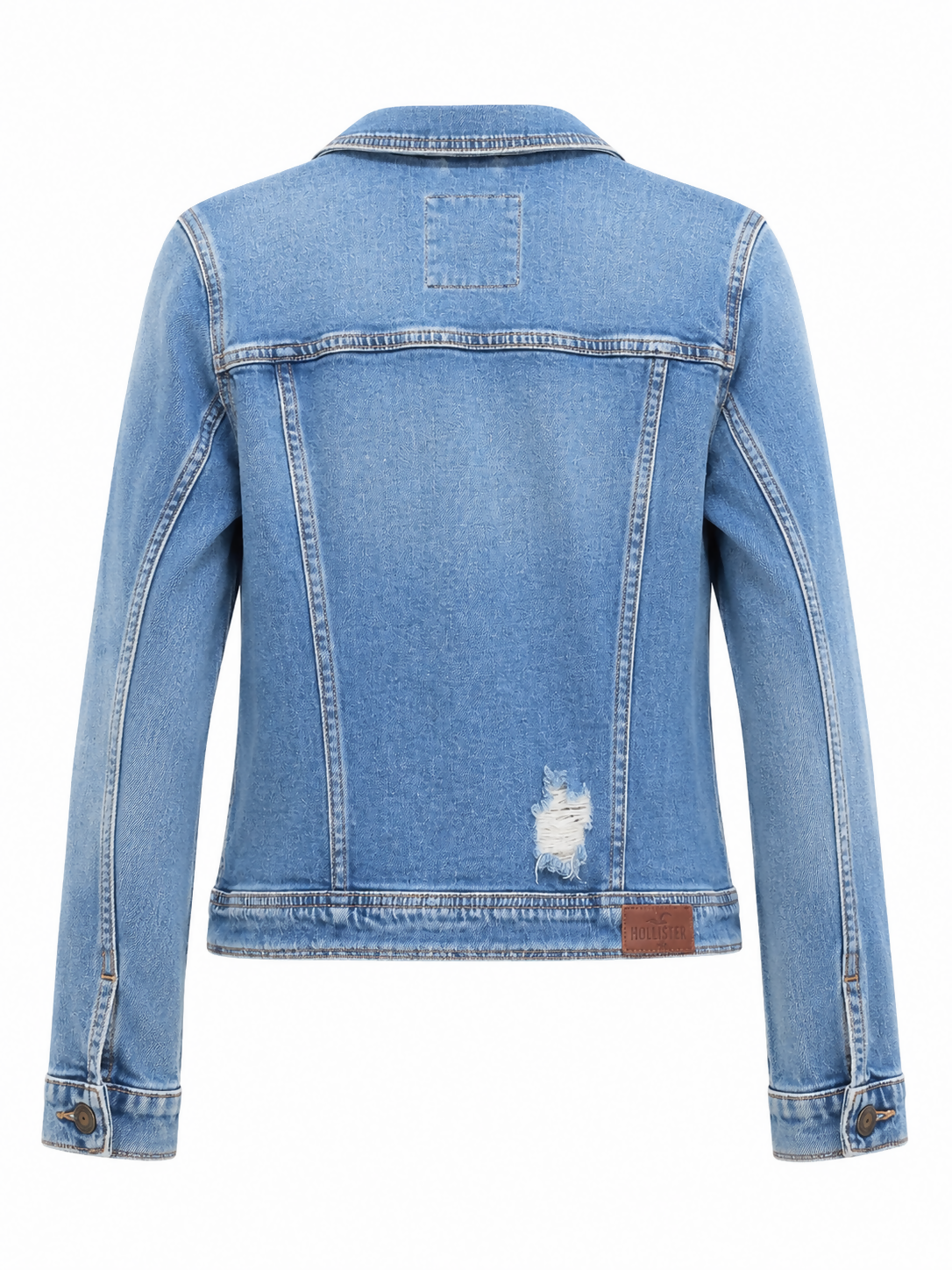 Hollister Ripped Denim Jacket