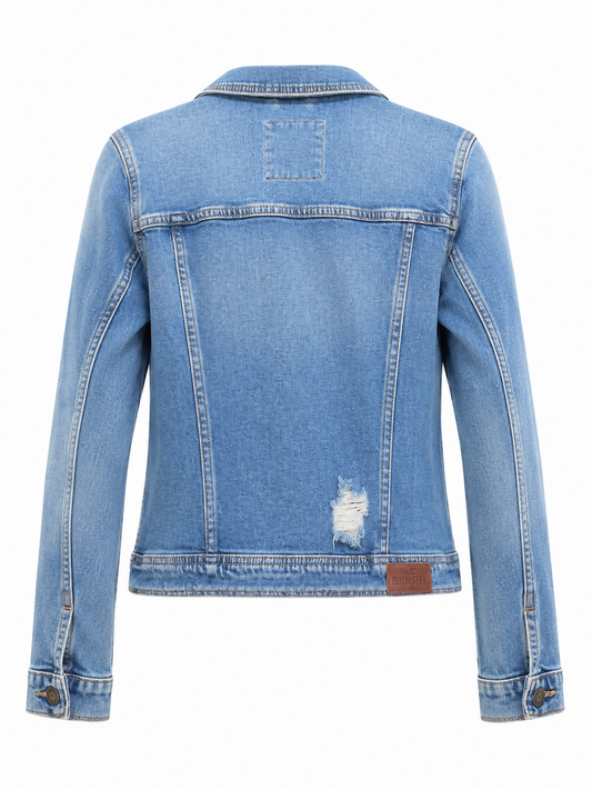 Hollister Ripped Denim Jacket