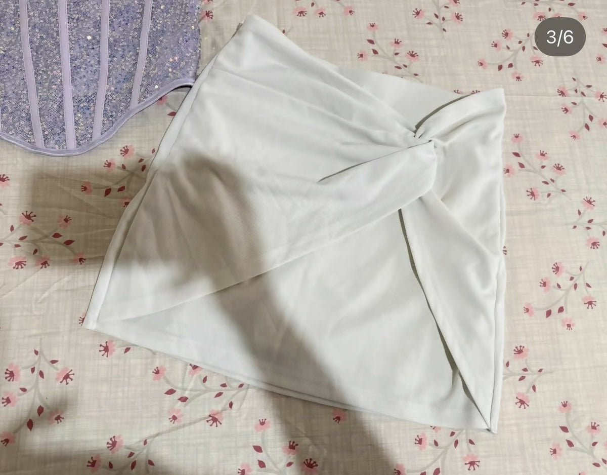Shein White Mini Skirt