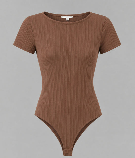Fitted ribbed bodysuit