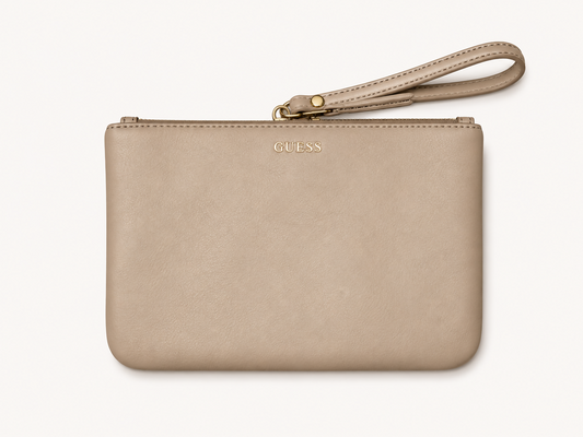 Guess Taupe Wristlet