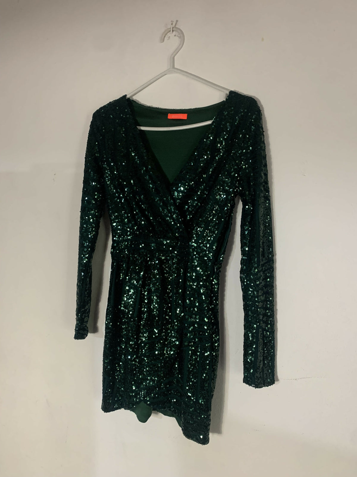 Emerald Green Sequin Dress
