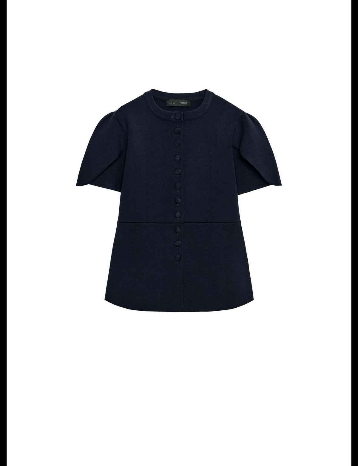 ZARA PUFF SLEEVE CARDAGIN WITH SLITS