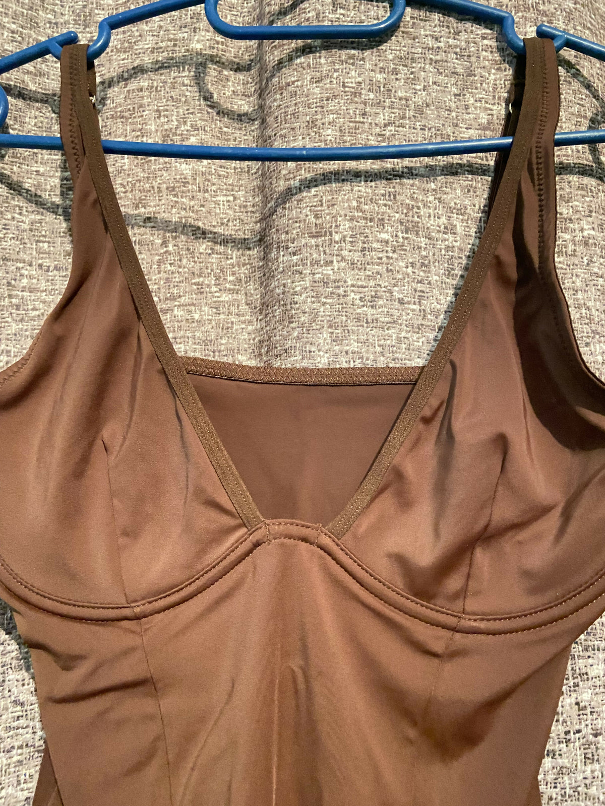 Brown Bustier Bodysuit