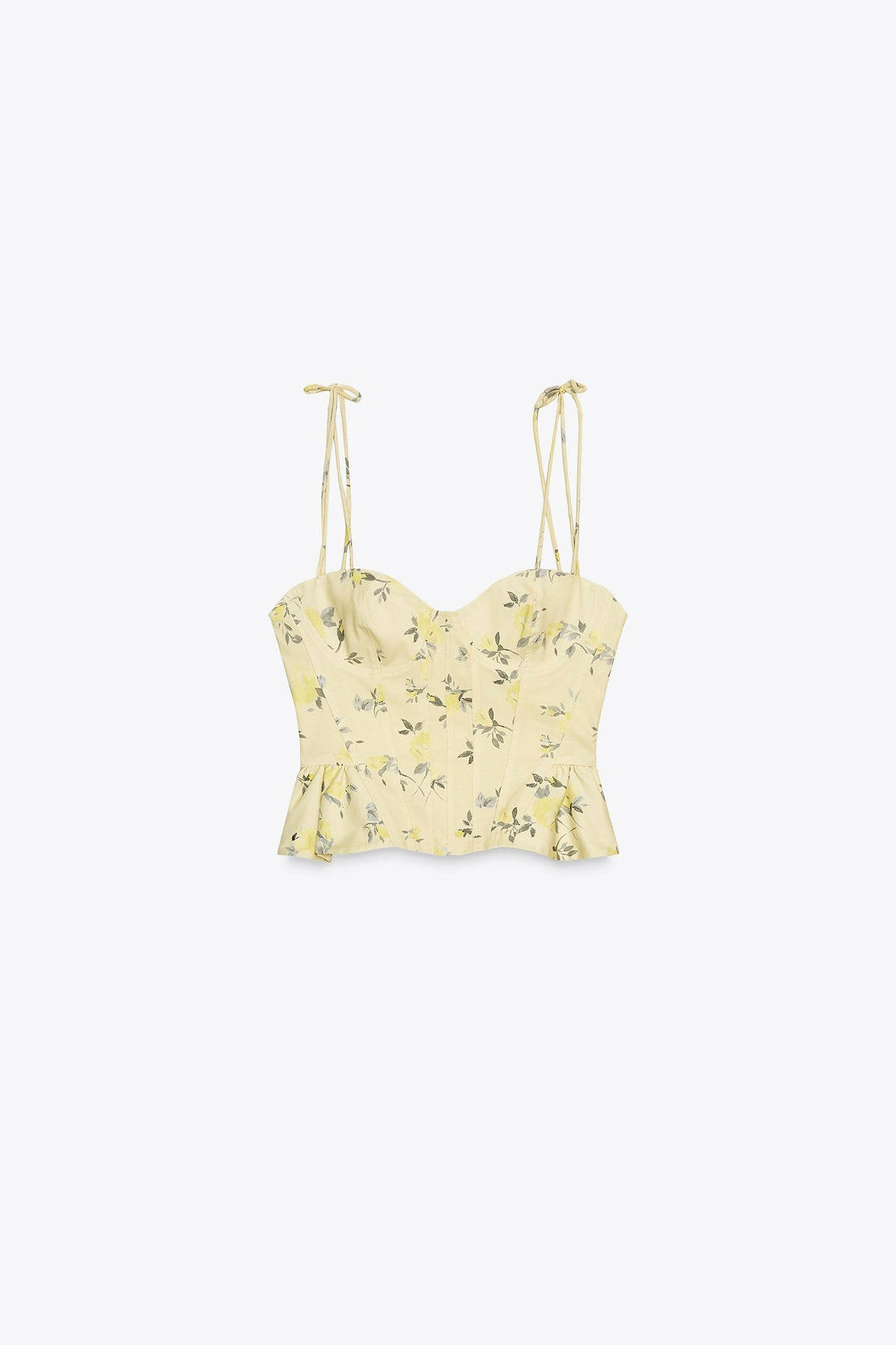 Zara Floral Poplin Top